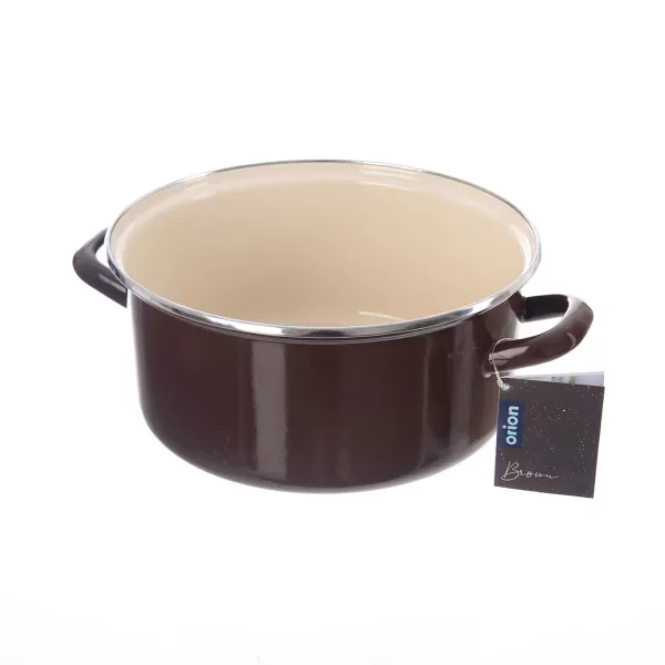 Kastrol smalt BROWN Lem 5 l