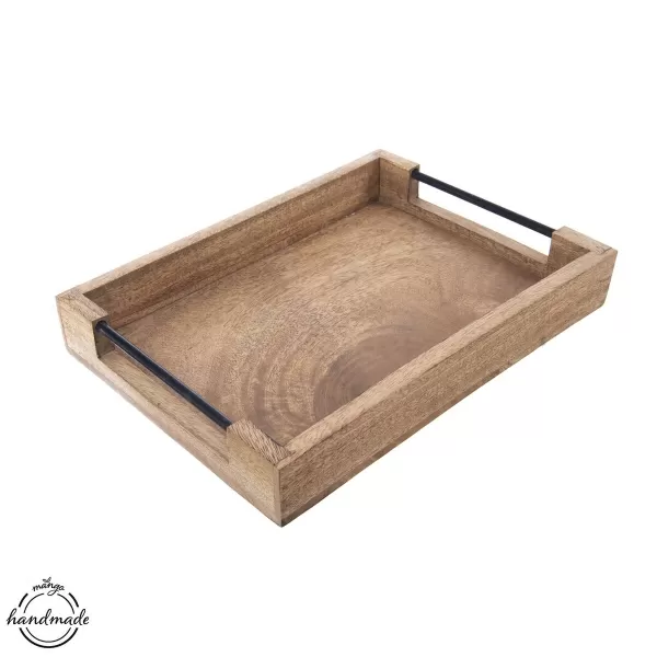 Tác dřevo/kov MANGO 35,5x25,5 cm