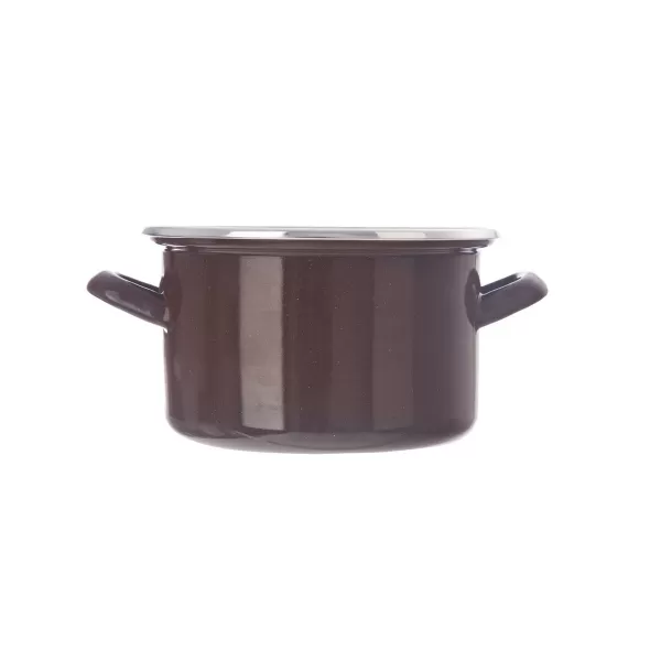 Hrnec smalt BROWN Lem 2 l