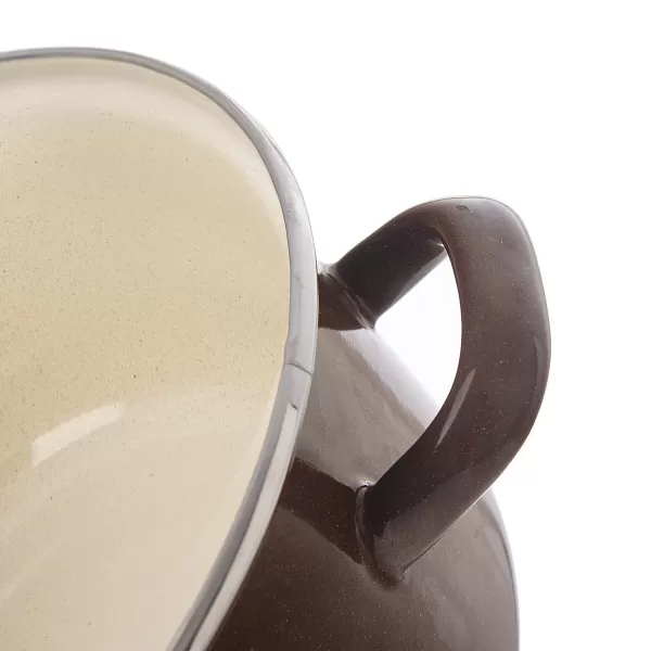 Kastrol smalt BROWN Lem 0,65 l