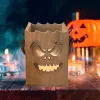 Svícen dřevo MANGO Halloween