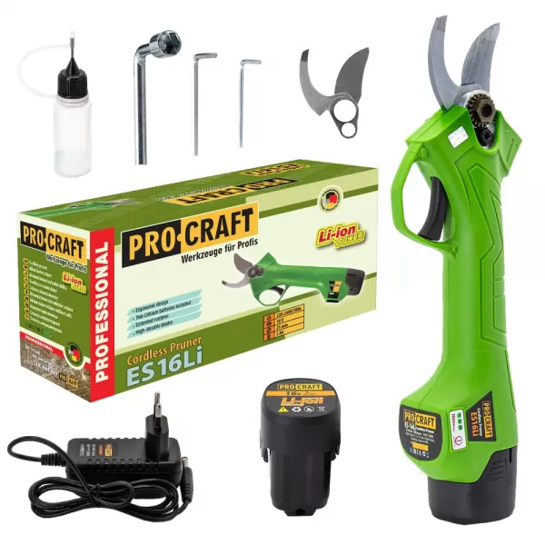 PROCRAFT Aku nůžky na větve ES16Li1B