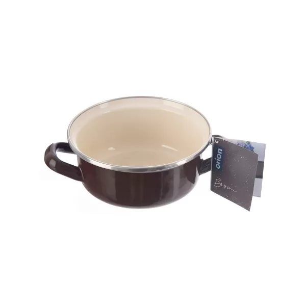 Kastrol smalt BROWN Lem 0,65 l