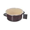Kastrol smalt BROWN Lem 4 l
