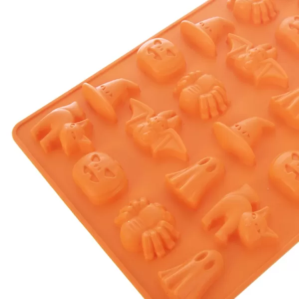 Forma silikon čokoláda Halloween 24 oranžová