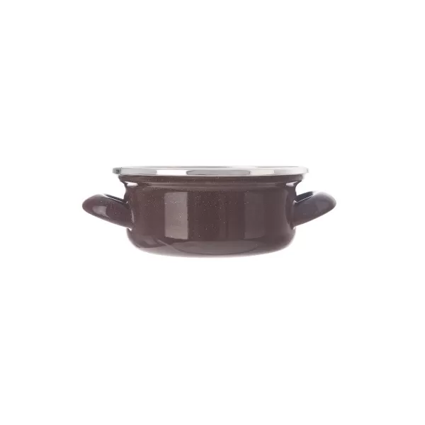 Kastrol smalt BROWN Lem 0,65 l