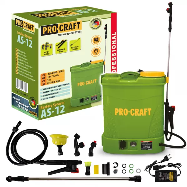 PROCRAFT Aku postřikovač AS-12