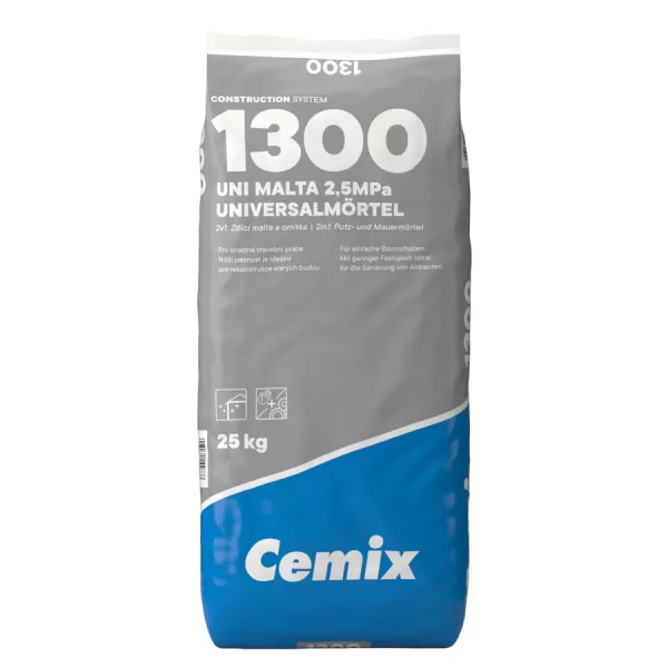 CEMIX 1300 Univerzální zdící a omítková směs 25kg (48ks/pal)