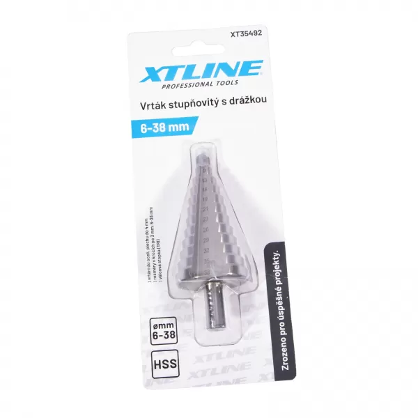 XT vrták stupnovitý HSS 4-12mm krok 2