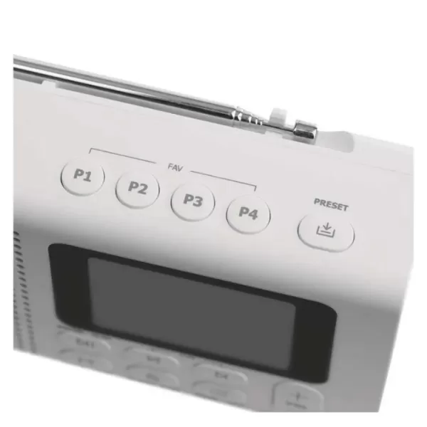 EMOS DAB FM BLUETOOTH RÁDIO P-600W BÍLÁ E0091