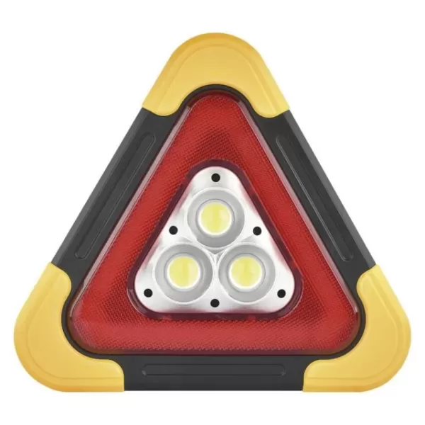 EMOS COB LED + ČER.LED nabíjecí varovný trojúhelník P4010