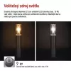 EMOS ZGC0A0P LED zahradní svítidlo sloupek E27,IP44,MAX 15W