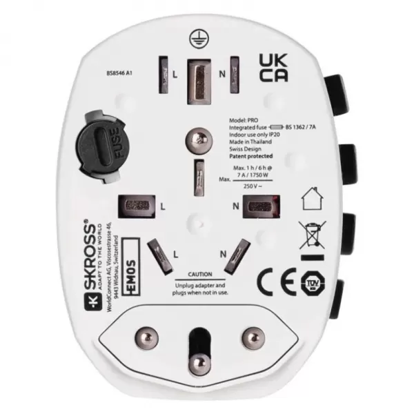 EMOS Cestovní adaptor P0056N bílý