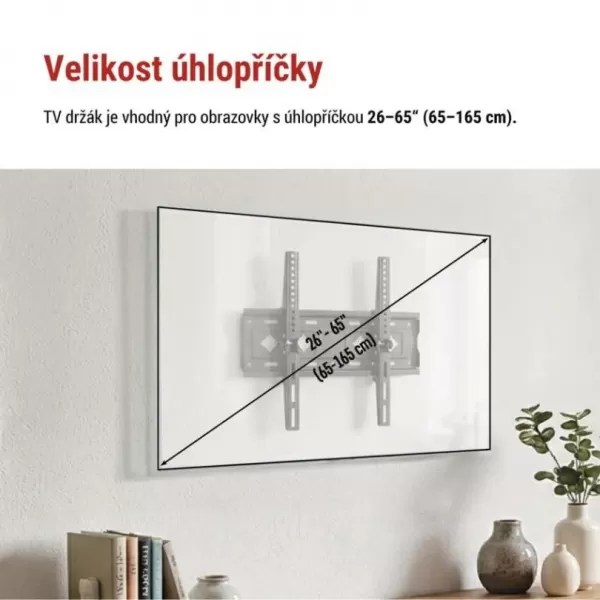 EMOS Držák naklápěcí pro TV 26-65" KT01T