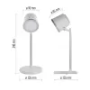 EMOS Lampa stolní LED ABBIE bílá Z7636W