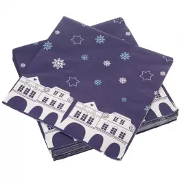 Ubrousek papír DOMKY 20 ks 33x33 cm