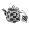 Čajník smalt ŠACHOVNICE Lem 2 l