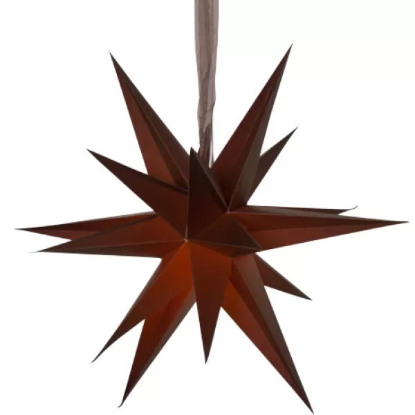 NIPEKO Hvězda papírová 45cm hnědá