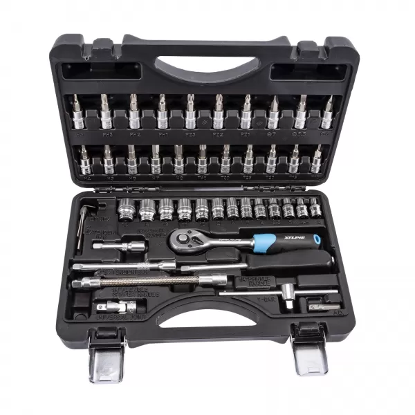 XT Sada hlavic 1/4" 46 dílů