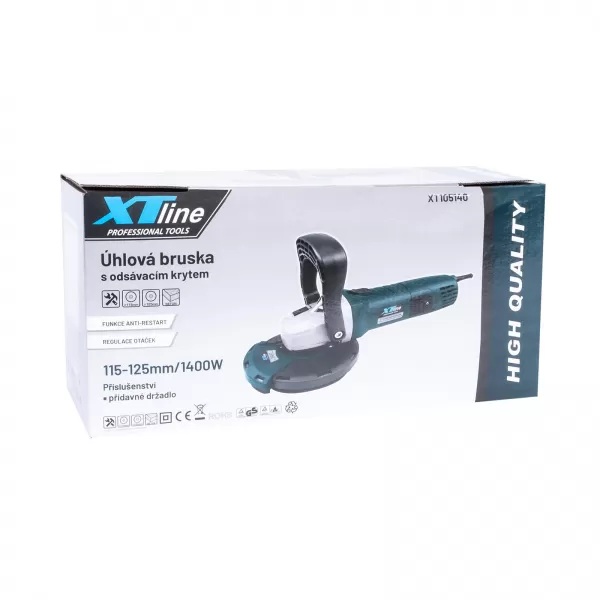 XT Bruska s odsávacím krytem 1400 W, 125 mm