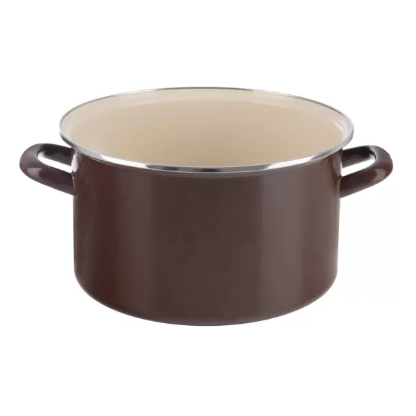 Hrnec smalt BROWN Lem 8 l