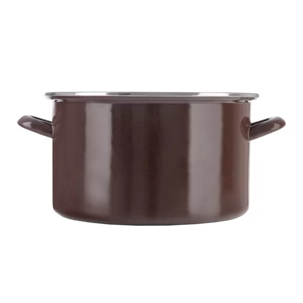 Hrnec smalt BROWN Lem 8 l