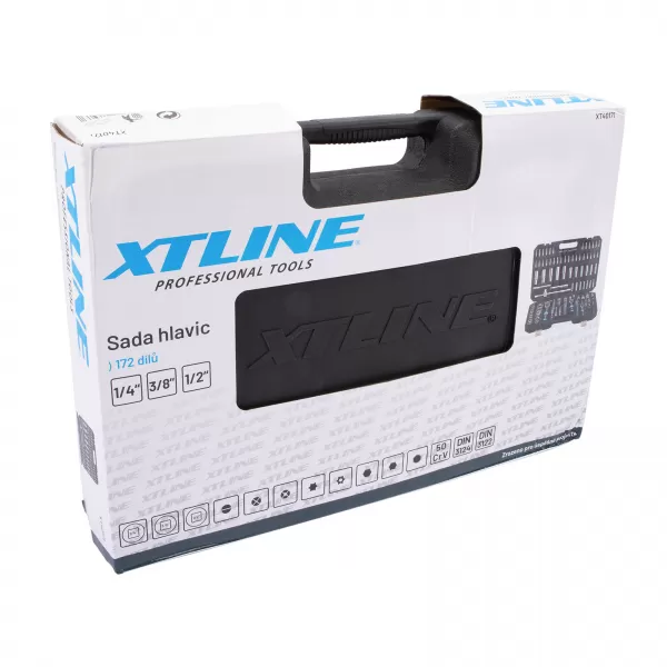 XT Sada hlavic 1/4"-3/8"-1/2" 172 dílů