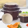 Hrnec smalt BROWN Lem 8 l