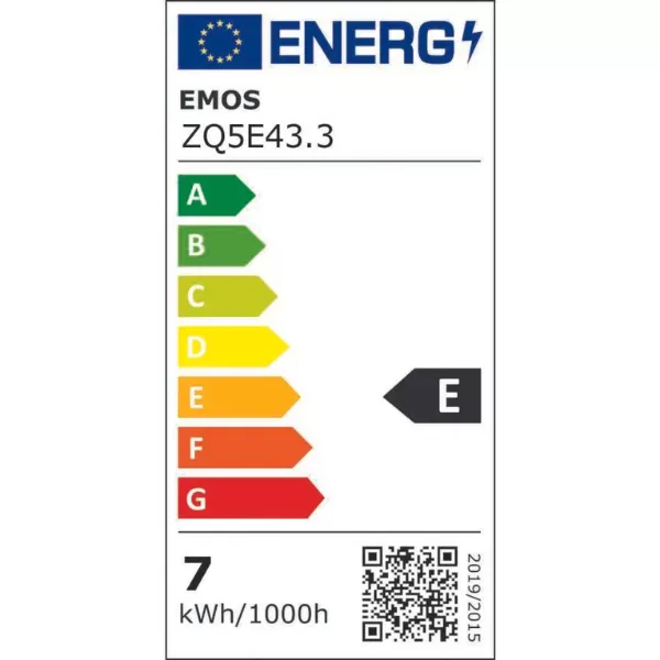 EMOS LED CLS A60 7W (60W) 806lm E27 NW 3PC ZQ5E43.3 3ks/bal