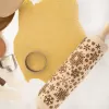 Váleček dřevo Dekor 20/38 cm VLOČKA puntík