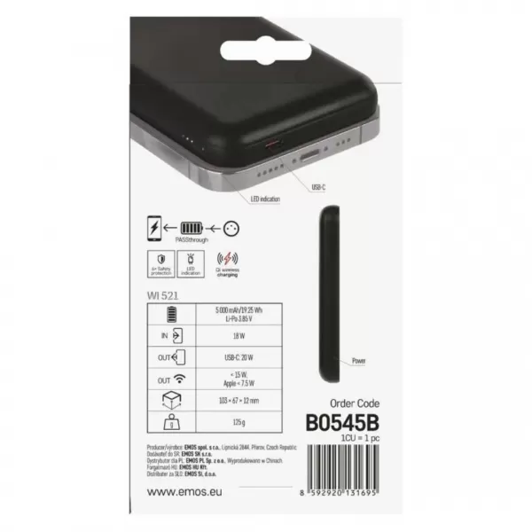 EMOS MICRO POWERBANKA XI 521 5mAh B0545B