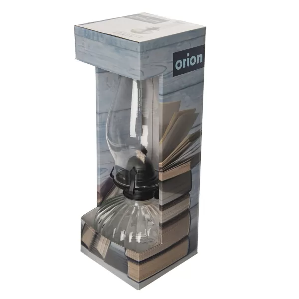 Lampa petrolejová sklo/kov