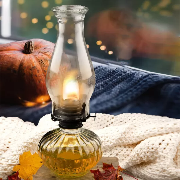 Lampa petrolejová sklo/kov