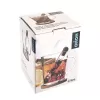Hrnek sklo/bambus podšálek+infuzér DOMKY 0,42 l