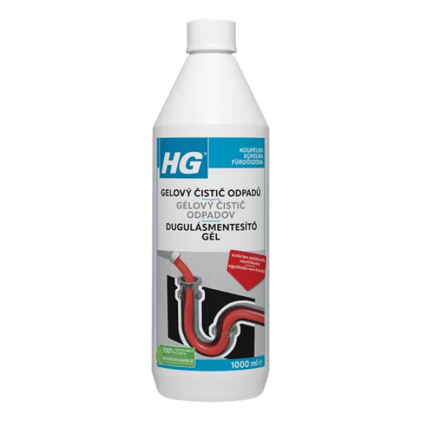 HG gelový čistič odpadů 1L