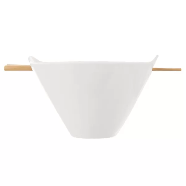 Miska porc.+jídelní hůlky bambus pr. 16 cm