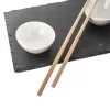 Tác břidl. serv.+misky porc.+hůlky bamb. na sushi
