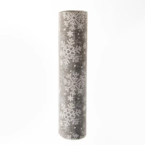 Ubrus-běhoun polyester VLOČKA 250x28 cm