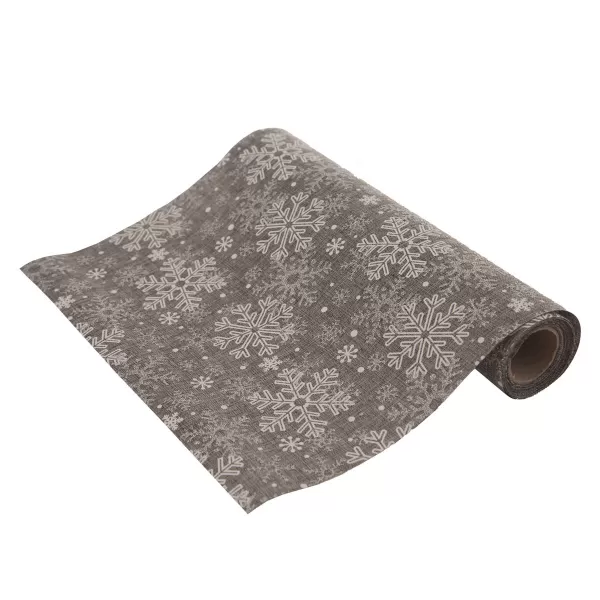 Ubrus-běhoun polyester VLOČKA 250x28 cm