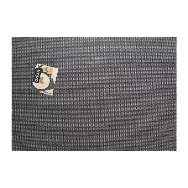 Prostírání PVC/polyester 45x30 cm tm. šedá