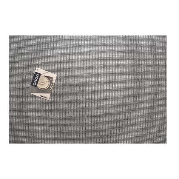 Prostírání PVC/polyester 45x30 cm šedá