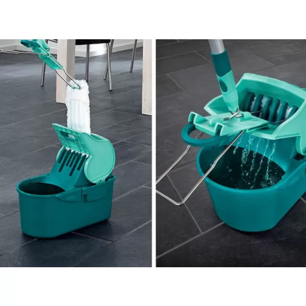 Podlahový mop PROFI Micro Duo s kovovou tyčí - CLICK System LEIFHEIT 55048