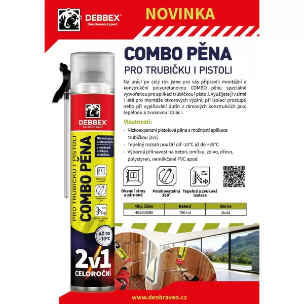 DENB Celoroční COMBO pěna DEBBEX 750ml