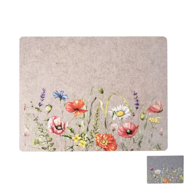 Prostírání polyester jarní květy 45x35 cm mix