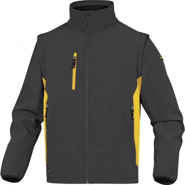 P.BUNDA SOFTSHELL MYSEN2 2XL šedá-žlutá