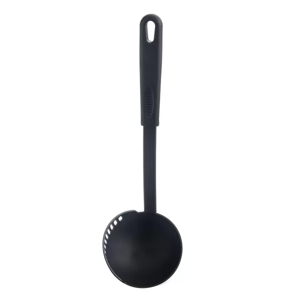 Naběračka termoplast PBT s cedníkem BLACKLINE 30,5 cm, pr. 9 cm