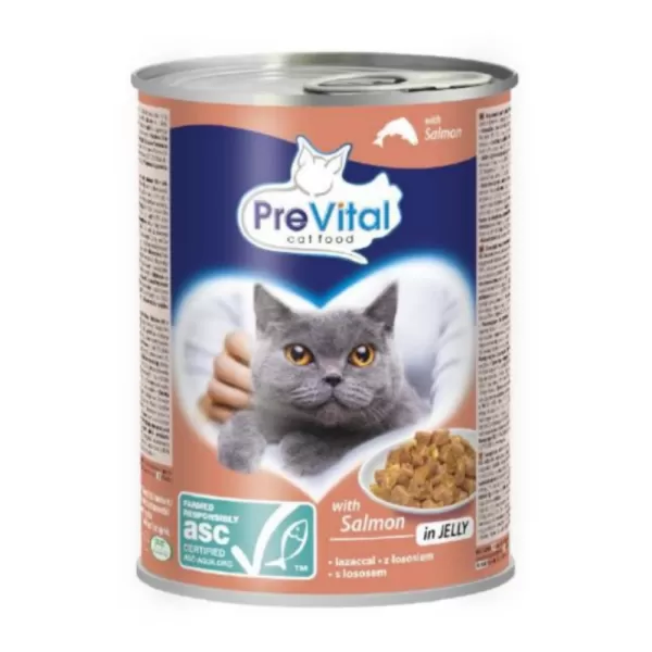 JUKO Prevital kousky s lososem v želé 415g