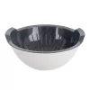 Cedník UH+miska ELA pr. 25 cm šedá