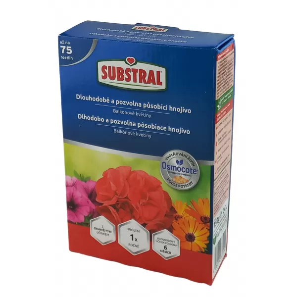 Substral Osmocote dlouhodobé hnojivo-pro balkonové květiny 750g