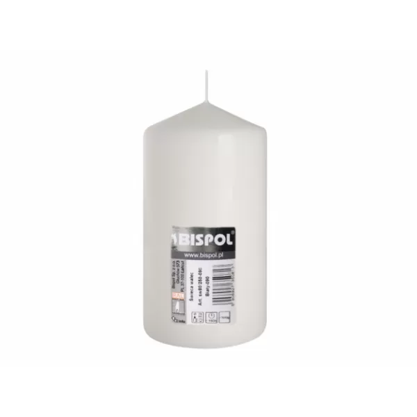 Svíčka válec 80/150 bílá